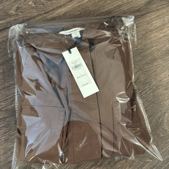 NWT! Banana Republic Espresso Brown Cotton Poplin Boiler Suit - Multiple🦋 - Picture 10 of 11